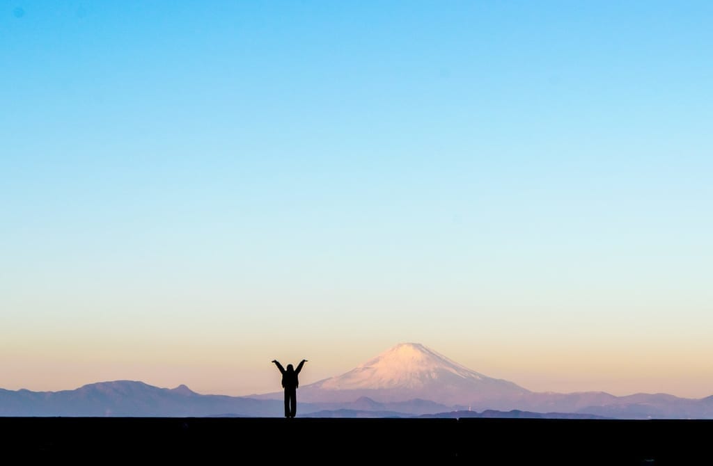 富士山と初日の出イメージ